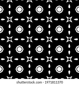  Geometric vector pattern with triangular elements. abstract ornament for wallpapers and backgrounds. Black and white colors.