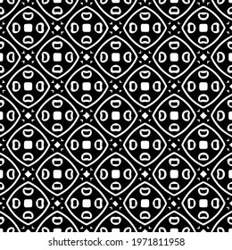  Geometric vector pattern with triangular elements. abstract ornament for wallpapers and backgrounds. Black and white colors.