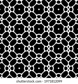  Geometric vector pattern with triangular elements. abstract ornament for wallpapers and backgrounds. Black and white colors.