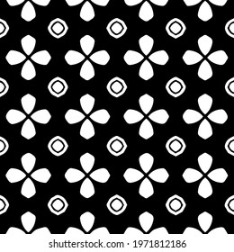  Geometric vector pattern with triangular elements. abstract ornament for wallpapers and backgrounds. Black and white colors.