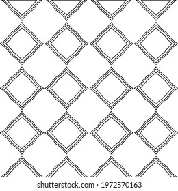  Geometric vector pattern with triangular elements. abstract ornament for wallpapers and backgrounds. Black and white colors.