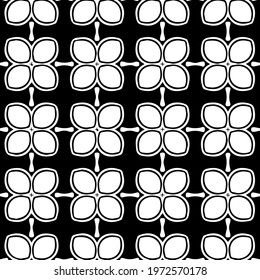  Geometric vector pattern with triangular elements. abstract ornament for wallpapers and backgrounds. Black and white colors.