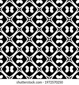  Geometric vector pattern with triangular elements. abstract ornament for wallpapers and backgrounds. Black and white colors.