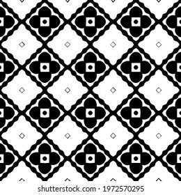  Geometric vector pattern with triangular elements. abstract ornament for wallpapers and backgrounds. Black and white colors.