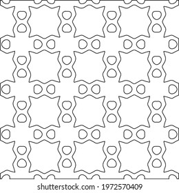  Geometric vector pattern with triangular elements. abstract ornament for wallpapers and backgrounds. Black and white colors.