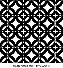  Geometric vector pattern with triangular elements. abstract ornament for wallpapers and backgrounds. Black and white colors.