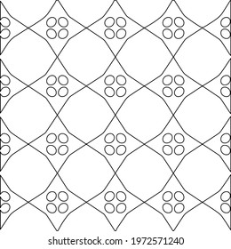  Geometric vector pattern with triangular elements. abstract ornament for wallpapers and backgrounds. Black and white colors.