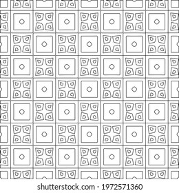  Geometric vector pattern with triangular elements. abstract ornament for wallpapers and backgrounds. Black and white colors.