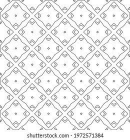  Geometric vector pattern with triangular elements. abstract ornament for wallpapers and backgrounds. Black and white colors.