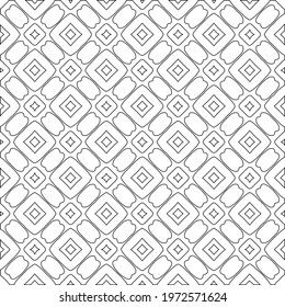  Geometric vector pattern with triangular elements. abstract ornament for wallpapers and backgrounds. Black and white colors.