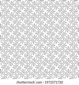  Geometric vector pattern with triangular elements. abstract ornament for wallpapers and backgrounds. Black and white colors.