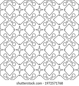  Geometric vector pattern with triangular elements. abstract ornament for wallpapers and backgrounds. Black and white colors.