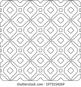  Geometric vector pattern with triangular elements. abstract ornament for wallpapers and backgrounds. Black and white colors.