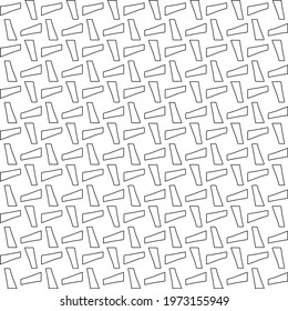  Geometric vector pattern with triangular elements. abstract ornament for wallpapers and backgrounds. Black and white colors.