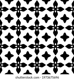  Geometric vector pattern with triangular elements. abstract ornament for wallpapers and backgrounds. Black and white colors.