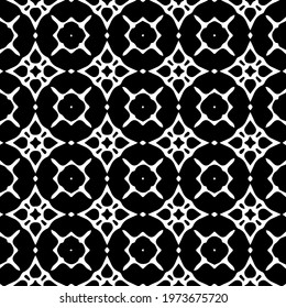  Geometric vector pattern with triangular elements. abstract ornament for wallpapers and backgrounds. Black and white colors.