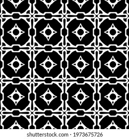  Geometric vector pattern with triangular elements. abstract ornament for wallpapers and backgrounds. Black and white colors.