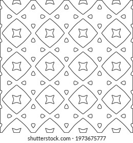 
 Geometric vector pattern with triangular elements. abstract ornament for wallpapers and backgrounds. Black and white colors.