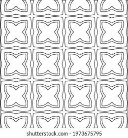 
 Geometric vector pattern with triangular elements. abstract ornament for wallpapers and backgrounds. Black and white colors.
