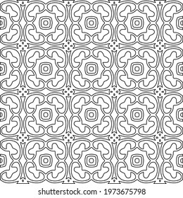 
 Geometric vector pattern with triangular elements. abstract ornament for wallpapers and backgrounds. Black and white colors.