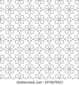  Geometric vector pattern with triangular elements. abstract ornament for wallpapers and backgrounds. Black and white colors.