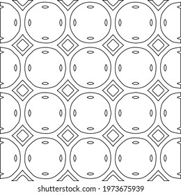  Geometric vector pattern with triangular elements. abstract ornament for wallpapers and backgrounds. Black and white colors.