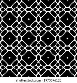  Geometric vector pattern with triangular elements. abstract ornament for wallpapers and backgrounds. Black and white colors.