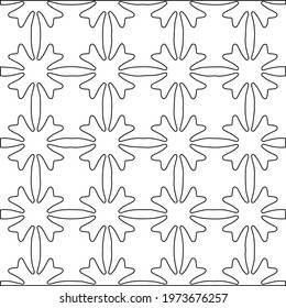 
 Geometric vector pattern with triangular elements. abstract ornament for wallpapers and backgrounds. Black and white colors.