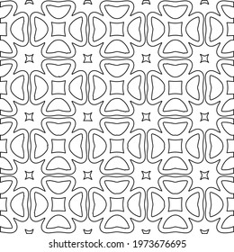 Geometric vector pattern with triangular elements. abstract ornament for wallpapers and backgrounds. Black and white colors.