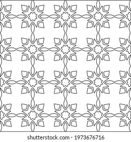 
 Geometric vector pattern with triangular elements. abstract ornament for wallpapers and backgrounds. Black and white colors.