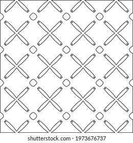 
 Geometric vector pattern with triangular elements. abstract ornament for wallpapers and backgrounds. Black and white colors.