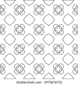 
 Geometric vector pattern with triangular elements. abstract ornament for wallpapers and backgrounds. Black and white colors.