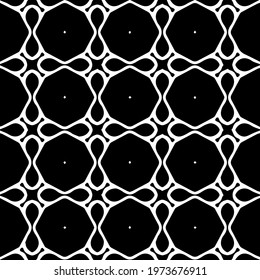  Geometric vector pattern with triangular elements. abstract ornament for wallpapers and backgrounds. Black and white colors.