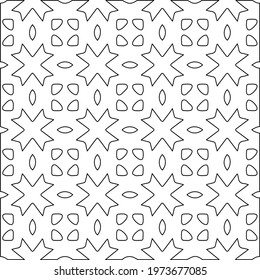  Geometric vector pattern with triangular elements. abstract ornament for wallpapers and backgrounds. Black and white colors.