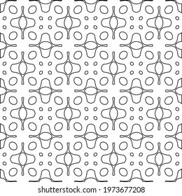 
 Geometric vector pattern with triangular elements. abstract ornament for wallpapers and backgrounds. Black and white colors.