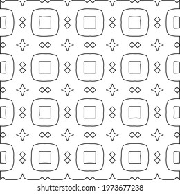 
 Geometric vector pattern with triangular elements. abstract ornament for wallpapers and backgrounds. Black and white colors.