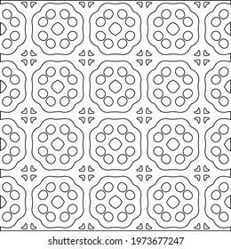 
 Geometric vector pattern with triangular elements. abstract ornament for wallpapers and backgrounds. Black and white colors.