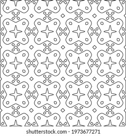  Geometric vector pattern with triangular elements. abstract ornament for wallpapers and backgrounds. Black and white colors.