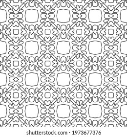 
 Geometric vector pattern with triangular elements. abstract ornament for wallpapers and backgrounds. Black and white colors.
