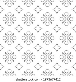 
 Geometric vector pattern with triangular elements. abstract ornament for wallpapers and backgrounds. Black and white colors.