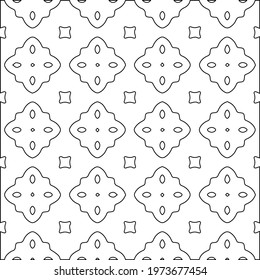 
 Geometric vector pattern with triangular elements. abstract ornament for wallpapers and backgrounds. Black and white colors.