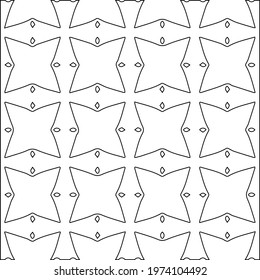  Geometric vector pattern with triangular elements. abstract ornament for wallpapers and backgrounds. Black and white colors.