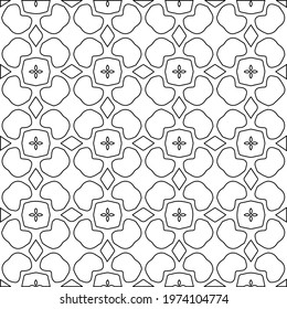  Geometric vector pattern with triangular elements. abstract ornament for wallpapers and backgrounds. Black and white colors.
