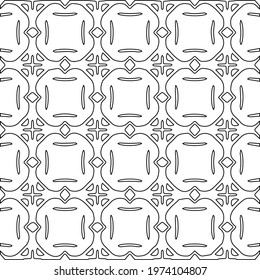  Geometric vector pattern with triangular elements. abstract ornament for wallpapers and backgrounds. Black and white colors.