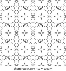  Geometric vector pattern with triangular elements. abstract ornament for wallpapers and backgrounds. Black and white colors.