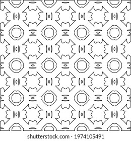 Geometric vector pattern with triangular elements. abstract ornament for wallpapers and backgrounds. Black and white colors.