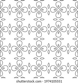 Geometric vector pattern with triangular elements. abstract ornament for wallpapers and backgrounds. Black and white colors.
