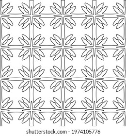  Geometric vector pattern with triangular elements. abstract ornament for wallpapers and backgrounds. Black and white colors.