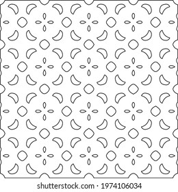  Geometric vector pattern with triangular elements. abstract ornament for wallpapers and backgrounds. Black and white colors.