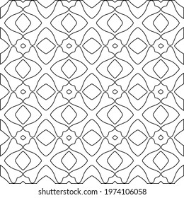  Geometric vector pattern with triangular elements. abstract ornament for wallpapers and backgrounds. Black and white colors.